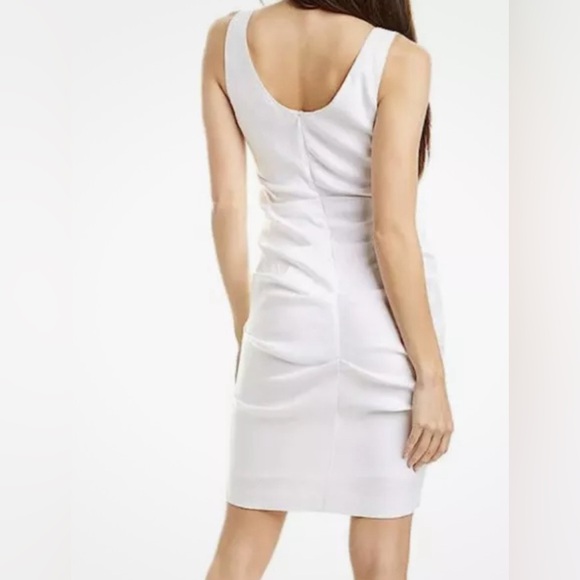 Nicole Miller Scoop Neck flattering stretch linen size 8 dress - Picture 10 of 10